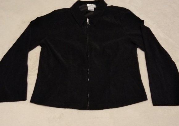 AGB Jackets & Blazers - Lightweight Black Faux Suede Jacket